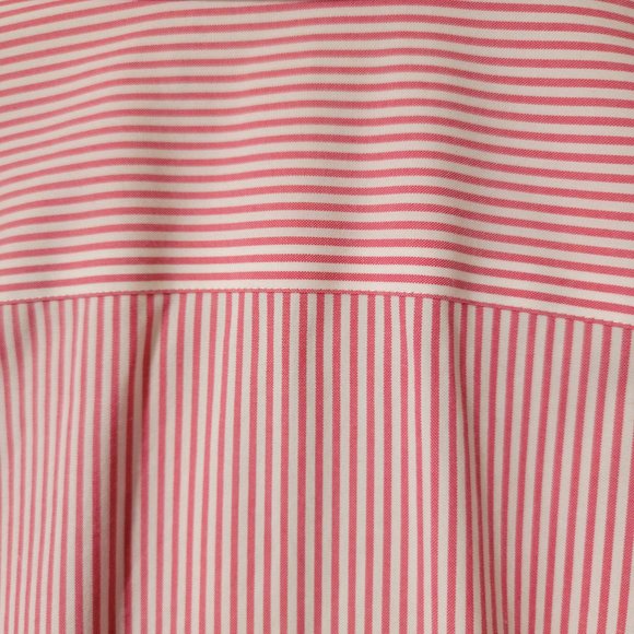 NWOT Lands End Red and White Striped No Iron Broadcloth Size 6 Women's Blouse - Picture 5 of 5